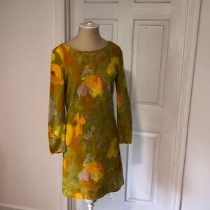 Vintage Krist San Francisco MCM Print Mini Dress